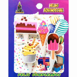 Velas Figuras Postres VELAS EQUINOCCIAL 4 Unidades