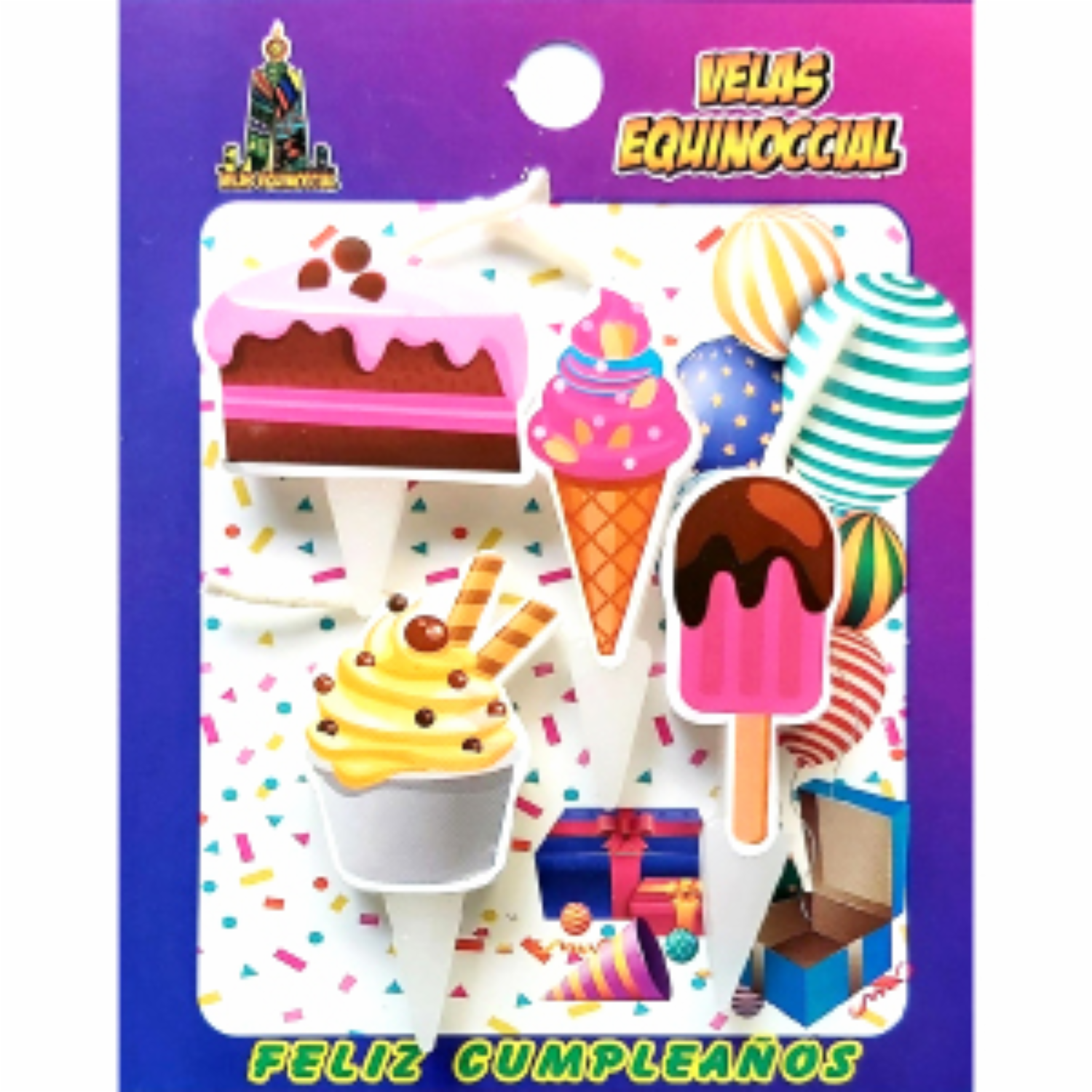 Velas Figuras Postres VELAS EQUINOCCIAL 4 Unidades - Imagen 2