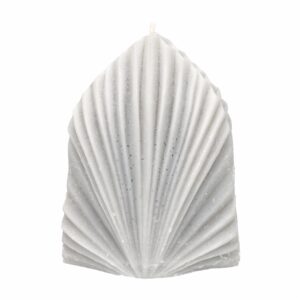 Vela Decorativa Diseño Hoja Palma Gris MAMINA CANDLES Unidad