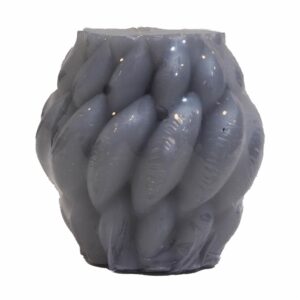 Vela Decorativa Diseño Tejedora Gris MAMINA CANDLES Mediana