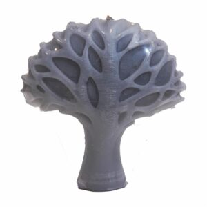 Vela Decorativa Diseño Árbol De La Vida Gris MAMINA CANDLES Grande
