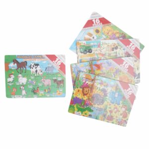 Rompecabezas De Madera 16 Piezas Perro Y Gatos DIDAKTECA 22Cm X 30 Cm