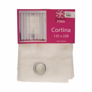 Cortina Visillo Hojas POMAROSA 135 X 228 CM