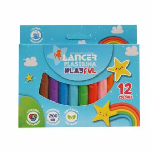 Plastilina 12 Colores LANCER 200 G