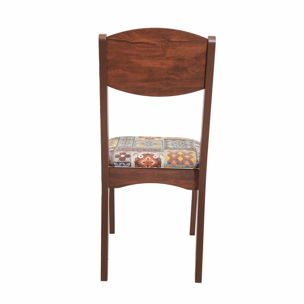 Silla De Comedor Noble Ladrillo DALLA COSTA MDF Con Tapizado