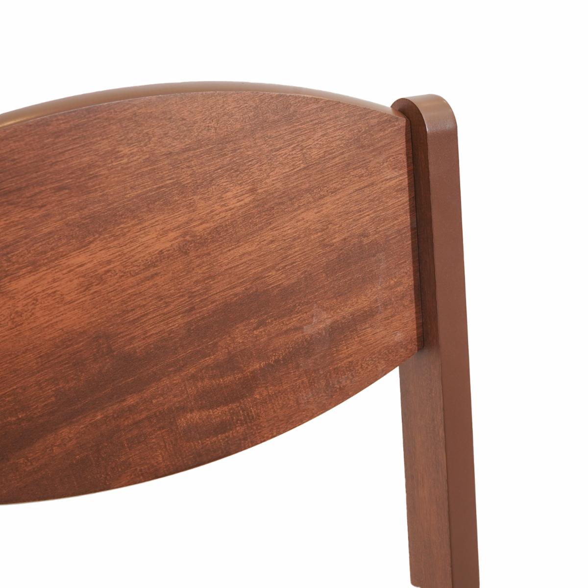 Silla De Comedor Noble Ladrillo DALLA COSTA MDF Con Tapizado