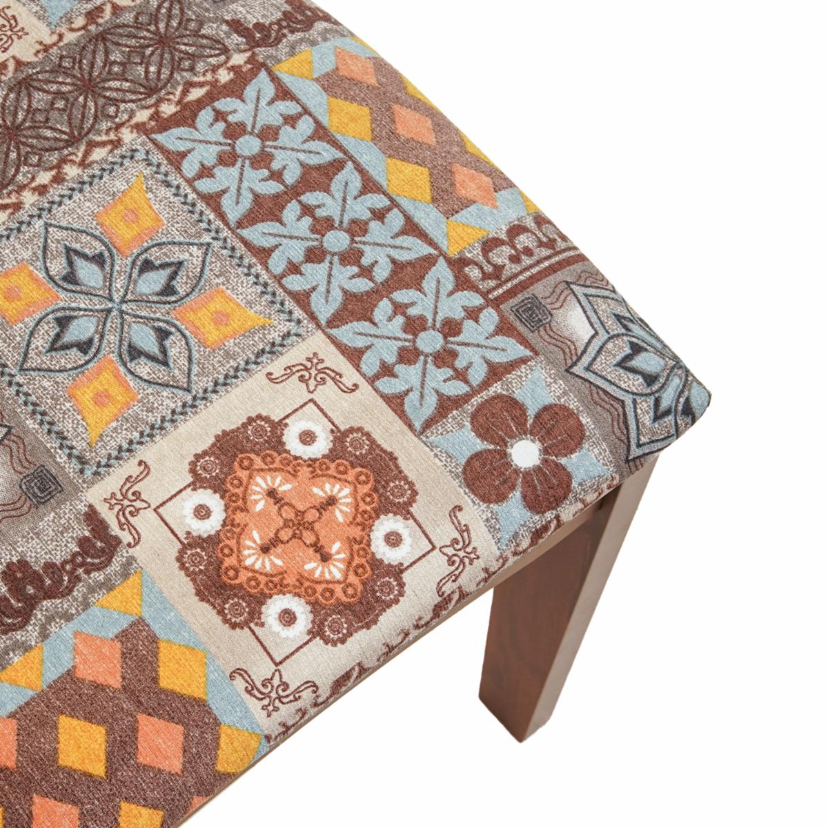 Silla De Comedor Noble Ladrillo DALLA COSTA MDF Con Tapizado