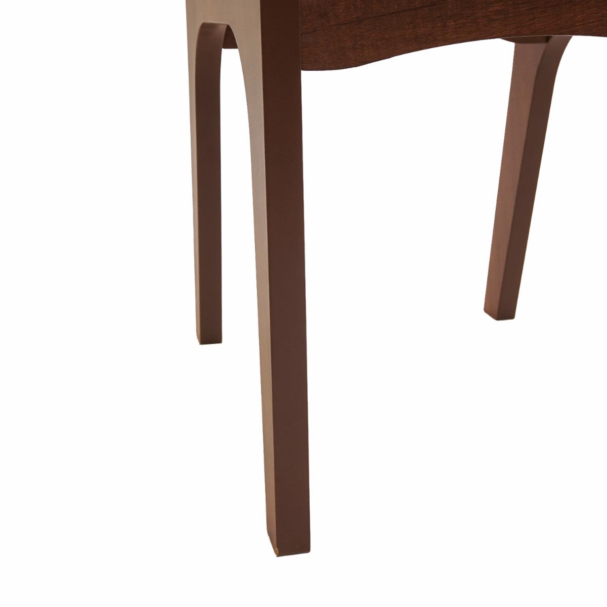 Silla De Comedor Noble Ladrillo DALLA COSTA MDF Con Tapizado