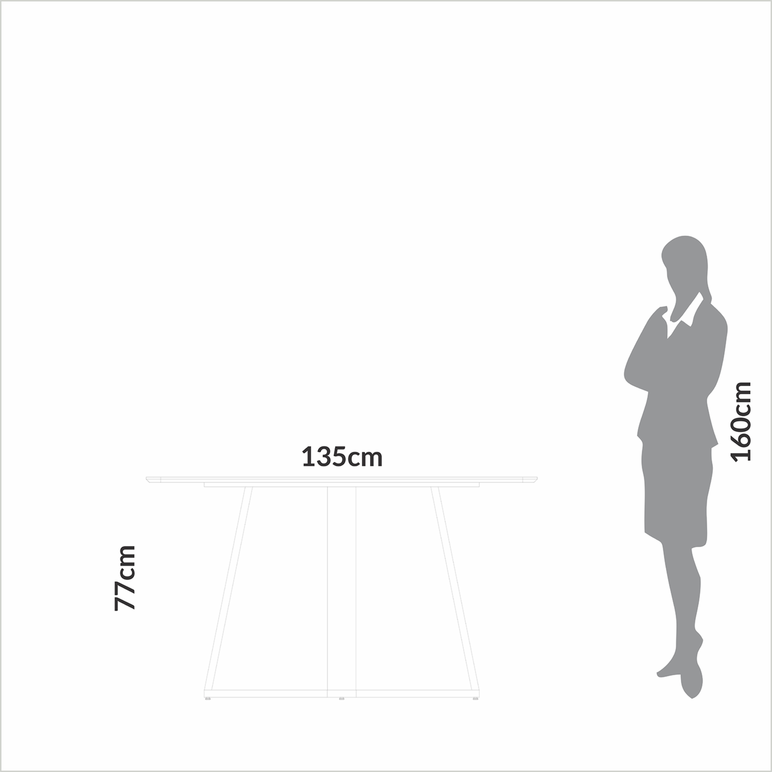 Mesa De Comedor Modelo Tm86 Wj Blanquecino Freijo DALLA COSTA Mdf