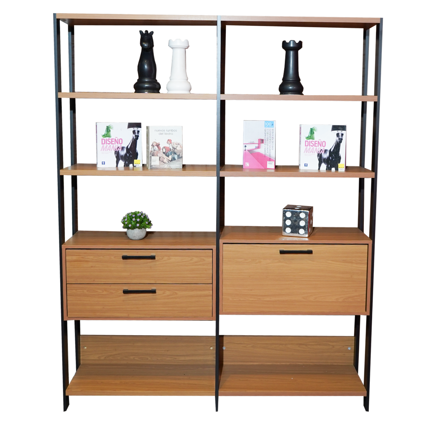 Estantería Modelo C59 Pfj 3 Cajones Color Freijo DALLA COSTA Mdf - Imagen 2