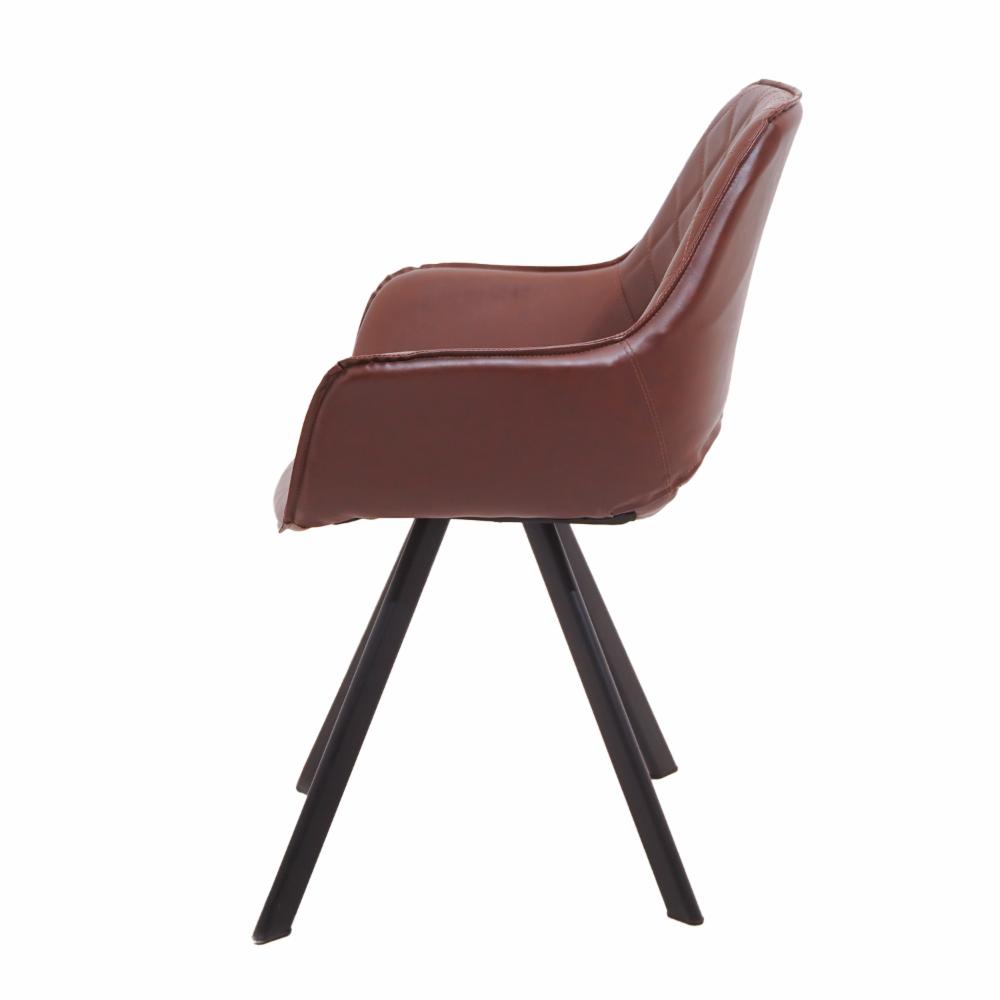 Silla Auxiliar Café FREE HOME Cuerina y Metal - Imagen 3