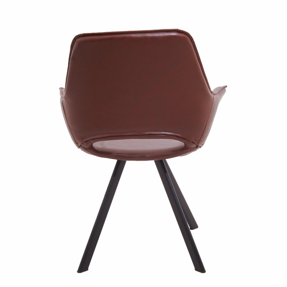 Silla Auxiliar Café FREE HOME Cuerina y Metal - Imagen 4