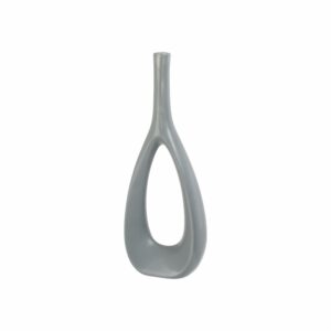 Figura Decorativa Botella Estilizada Gris FREE HOME 34,5 CM