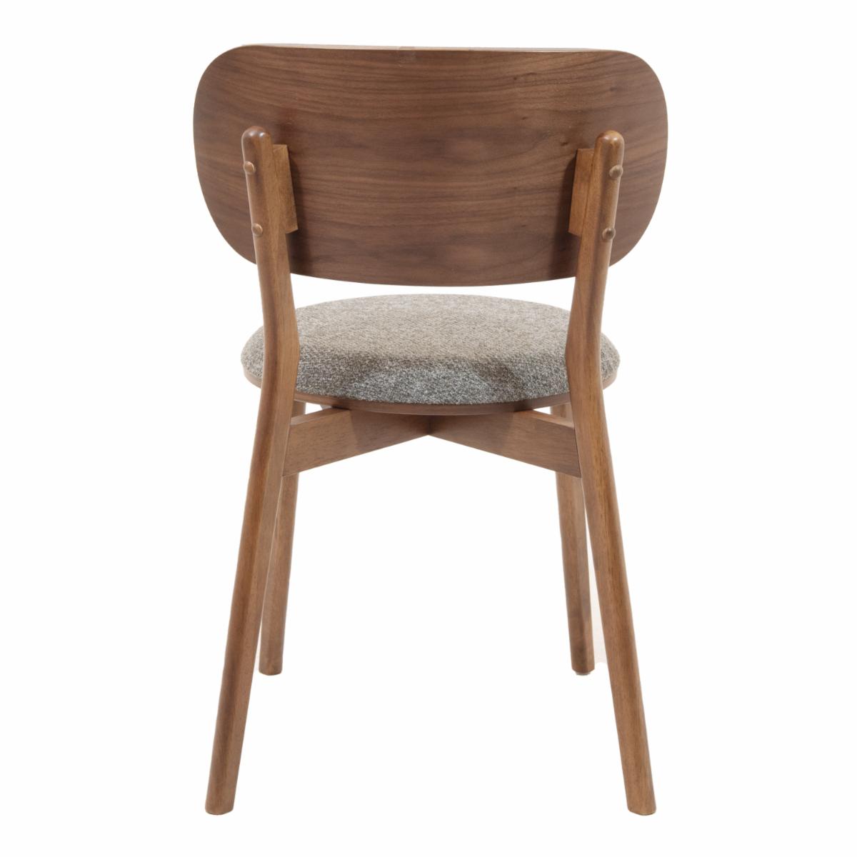 Silla Auxiliar MOBILIA Madera De Caucho Y Textil