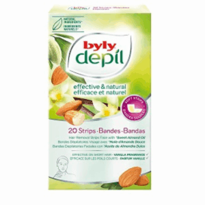 Bandas Faciales De Almendra Y Vainilla BYLY 20 Unidades