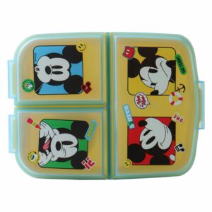 Sanduchera 3 Compartimentos Diseño Mickey DISNEY Amarilla