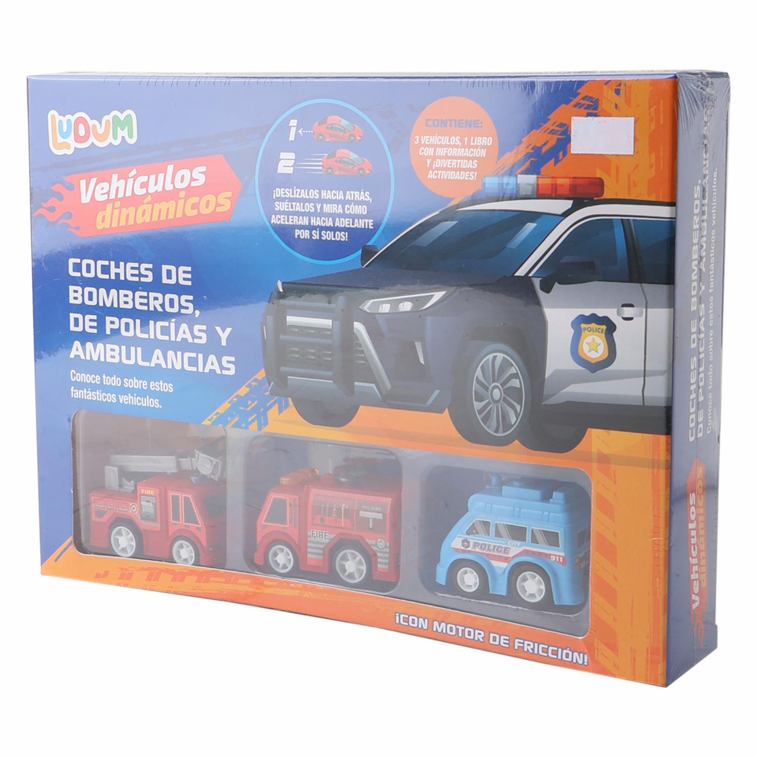 Libro Coches De Bomberos, De Policías Y Ambulancias LUDUM 12 Páginas - Imagen 3