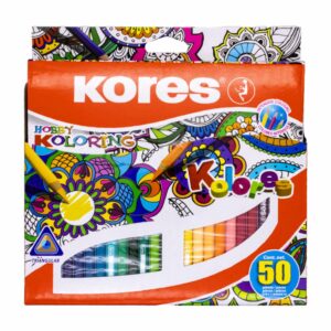 Pinturas De Colores Triangulares KORES X50Uds