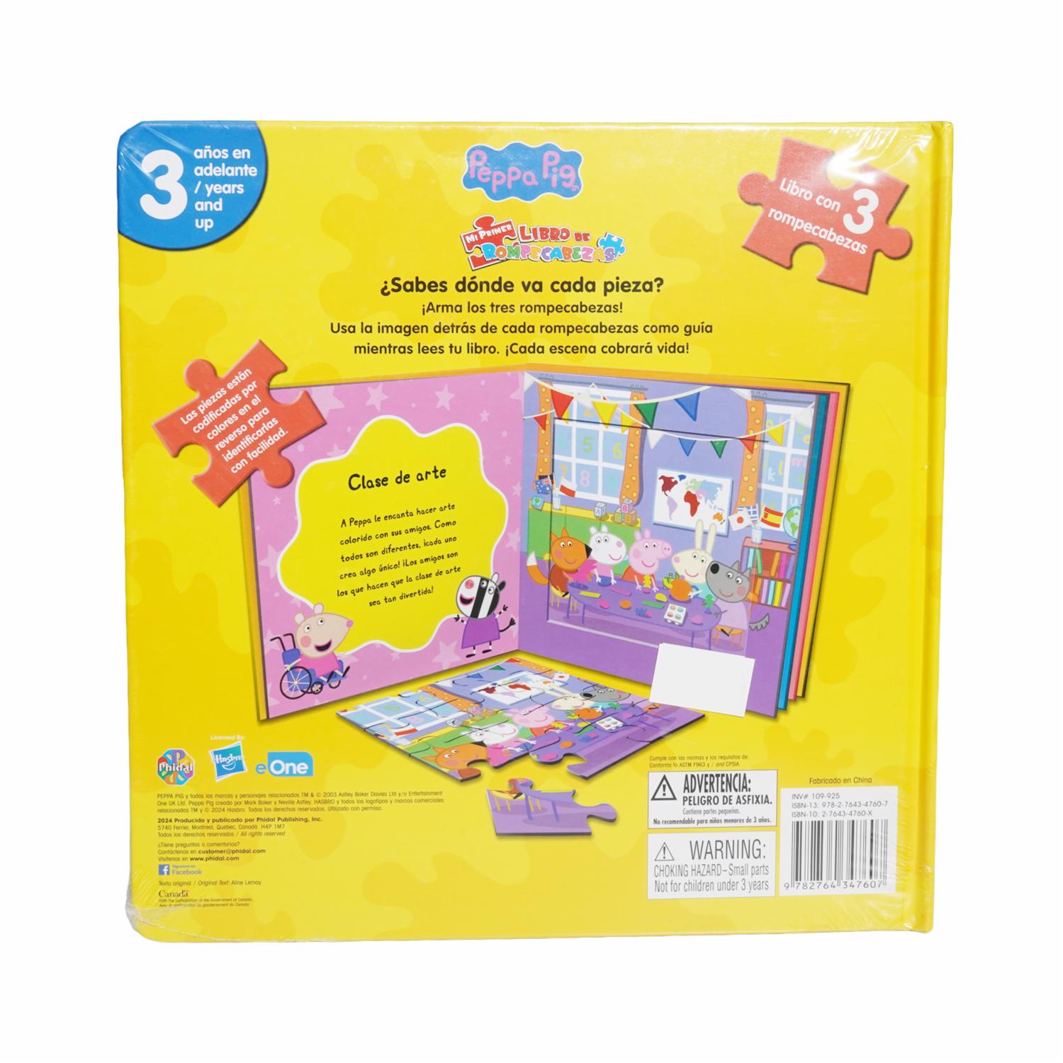 Libro Peppa Pig Mi Primer Libro De Rompecabezas PHIDAL 5 Páginas - Imagen 2