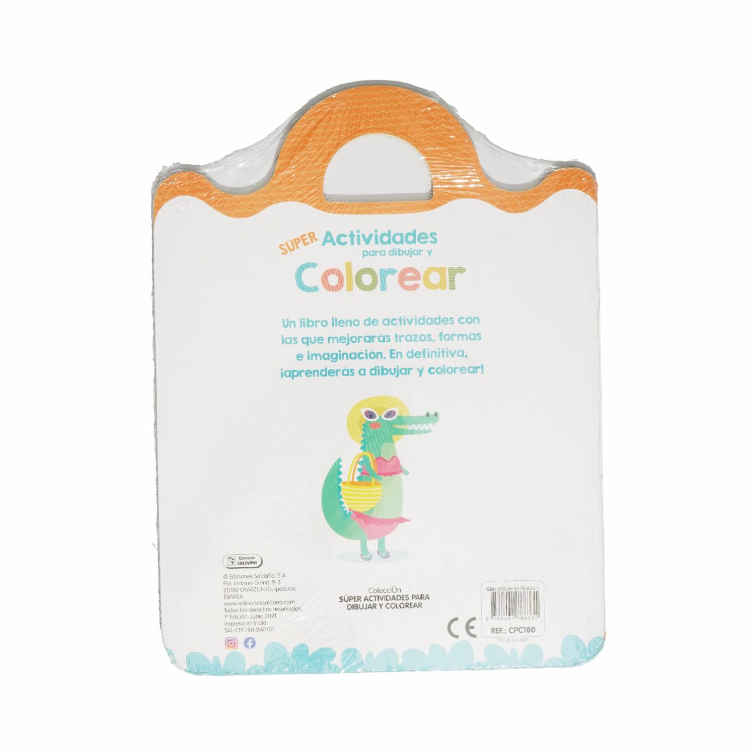 Libro Súper Actividades Para Dibujar Y Colorear SALDAÑA 56 Páginas