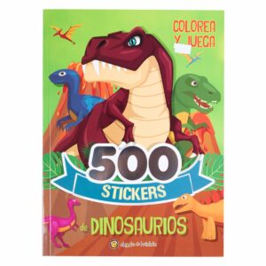 Libro 500 Stickers De Dinosaurios EL GATO DE HOJALATA 34 Páginas