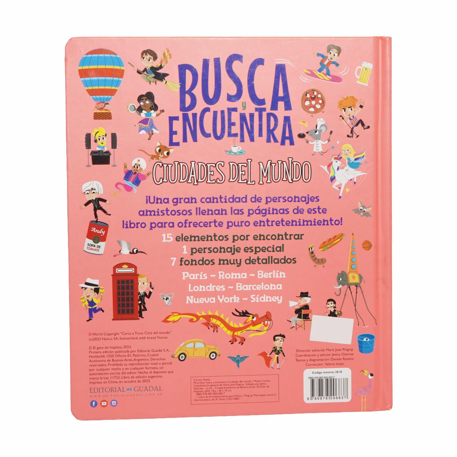 Libro Mi Primer Busca Y Encuentra Ciudades GUADAL 25 Páginas