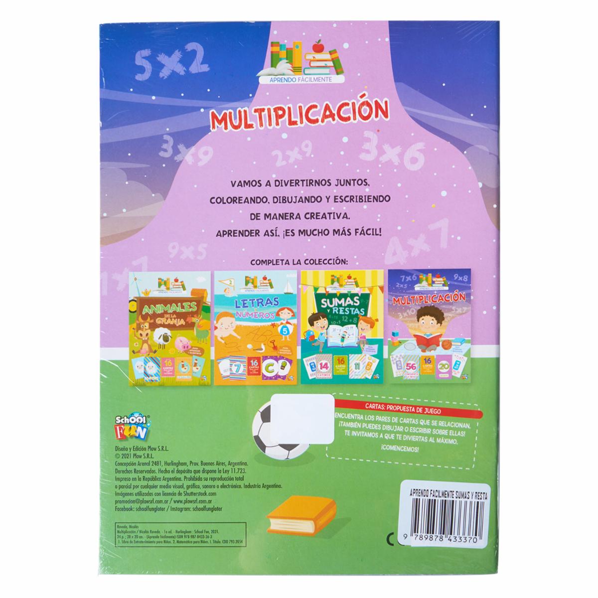 Libro De La Granja Aprendo Fácilmente Sumas Y Restas Multiplicación Letras Y Números Y Animales De La Granja EDIBOOK 16 Páginas