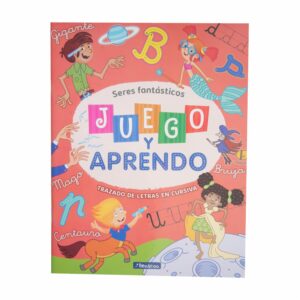 Libro Juego Y Aprendo Trazado De Letras En Cursiva BEASCOA 63 Páginas