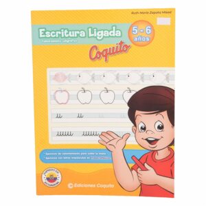 Libro Escritura Ligada 5 - 6 Años Coquito LIBCO 80 Páginas