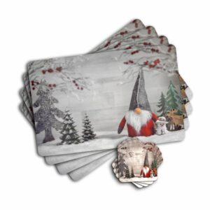 Set De Individuales Duende De Navidad FREE HOME X 4 Uds