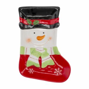 Base Decorativa Bota Snowman JOY 27 X 18,5 Cm