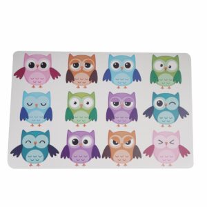 Individual Búhos De Colores FREE HOME 43,5 X 28,2 Cm