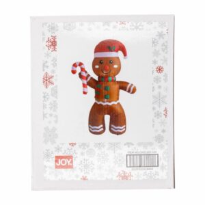 Inflable Navideño Diseño Galleta De Jengibre JOY Unidad