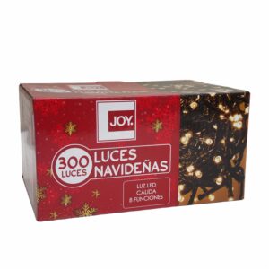 Luces Navideñas Led Cálida 8 Funciones JOY X 300 Uds