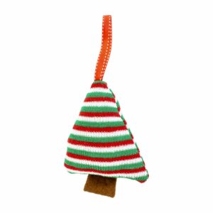 Adorno Navideño Árbol Colgante De Lana JOY 7X15 CM