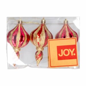 Bombillo Navideño Diseño Rojo Y Dorado JOY Unidad