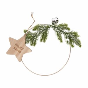 Anillo Navideño Colgante Diseño Estrella Con Ramas JOY Unidad