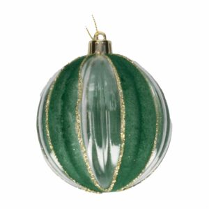 Esfera Navideña Color Verde Plata JOY Unidad