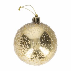 Esfera Navideña Dorada Especial Con Brillo JOY Unidad