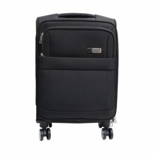 Maleta Suave Trolley Negra TRANSWORLD 50,8 Cm