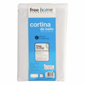 Cortina De Baño Transparente FREE HOME 180X180 CM