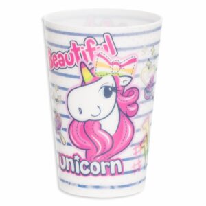 Vaso Plástico 3D Unicornio HEREVIN 330 CC