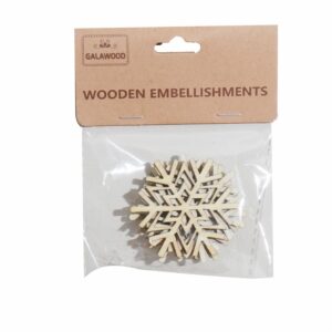 Estrellas De Madera Para Manualidades BABY CRAFT 5 Piezas