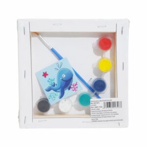 Set Lienzo Con Pincel Y Acuarelas BABY CRAFT 15X15Cm