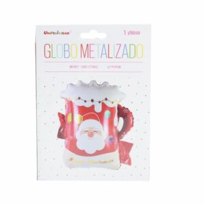 Globo Metalizado Papa Noel UNIFELICIDAD 61 Cm X 59 Cm