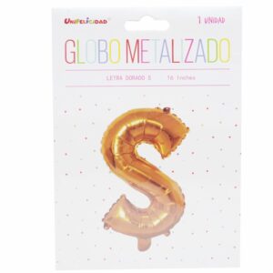Globo Metalizado Dorado S UNIFELICIDAD 16"