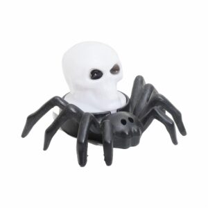 Adorno De Araña Y Calavera Con Luz Led Con Batería HALLOWEEN Pequeño