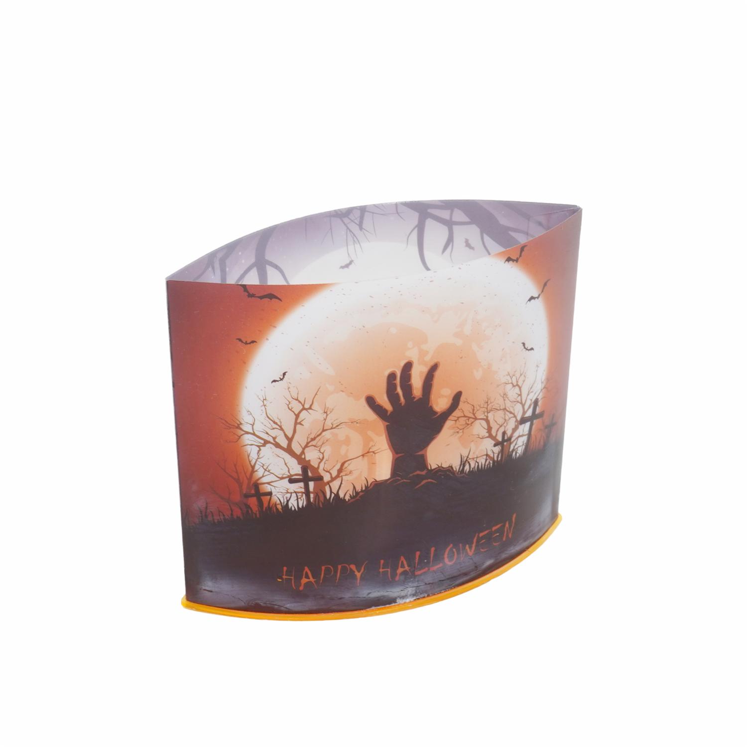 Adorno Lámpara De Calabaza De Luz Con Batería HALLOWEEN Pequeño - Imagen 2