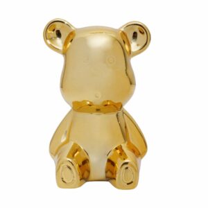 Adorno Decorativo Dorado Oso Sentado KOOME