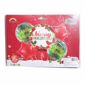 Globos Merry Christmas JASON BALLOONS X 5 Uds